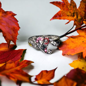 Nightmare Before Christmas Jack & Sally " True Love Never Dies " Ring Sz 7